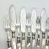 Cased Mother Of Pearl Handled Fish Cutlery Set Silver Plated Epns (#61856) 6
