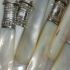 Cased Mother Of Pearl Handled Fish Cutlery Set Silver Plated Epns (#61856) 10