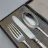 Cased Sterling Silver Christening Cutlery Set London 1948 (#61857) 3