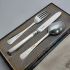 Cased Sterling Silver Christening Cutlery Set London 1948 (#61857) 4