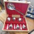 5x Cased Sets Of 7 Fruit Spoons & Servers Chrome Plated - Vintage (#61870) 4