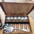 5x Cased Sets Of 7 Fruit Spoons & Servers Chrome Plated - Vintage (#61870) 8