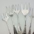 Aesthetic Movement Etc Bread & Meat Serving Forks Silver Plated Antique (#61876) 3