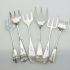 Aesthetic Movement Etc Bread & Meat Serving Forks Silver Plated Antique (#61876) 5