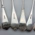 Aesthetic Movement Etc Bread & Meat Serving Forks Silver Plated Antique (#61876) 6