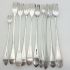10x Pickle Forks - Silver Plated - Vintage & Antique Epns (#61878) 2