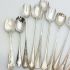 12x Pickle Spoons Sporks - Silver Plated - Vintage & Antique Epns (#61879) 2