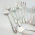 14x Ornate Meat Bread Sardine Serving Forks - Silver Plated - Antique Epns (#61880) 3