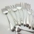 14x Ornate Meat Bread Sardine Serving Forks - Silver Plated - Antique Epns (#61880) 7