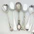 8x Silver Plated Jam Spoons - Antique & Vintage (#61881) 2