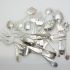 Good Bulk Assortment Of 22 Servers Serving Forks Spoons Silver Plated (#61882) 7