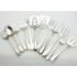 Art Deco Style Servers Serving Forks Bread Meat Pickle Sardine Silver Plated (#61883) 2