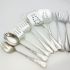 Art Deco Style Servers Serving Forks Bread Meat Pickle Sardine Silver Plated (#61883) 3