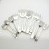 Art Deco Style Servers Serving Forks Bread Meat Pickle Sardine Silver Plated (#61883) 5