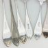 8x Pointed Handle Meat Pickle Sardine Serving Forks Silver Plated Epns / Ns (#61884) 5
