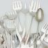 Bulk Quantity Job Lot 31x Meat Sardine Bread Forks Servers Silver Plated (#61888) 4