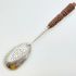Beautiful Sterling Silver & Carved Wood Handle Serving Spoon 1885 (#61896) 2