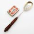 Beautiful Sterling Silver & Carved Wood Handle Serving Spoon 1885 (#61896) 10