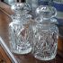 Fine Pair Of Antique Very Heavy Deep Cut Glass Pickle Jars (#61897) 2