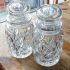 Fine Pair Of Antique Very Heavy Deep Cut Glass Pickle Jars (#61897) 7