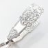Beautiful Queens Pattern Sandwich Serving Tongs Silver Plated Hutton Crested (#61903) 2