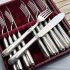 Good Looking Cased Fish Eaters  Set - Silver Plated - Vintage (#61914) 3