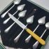 Art Deco Cased Grapefruit Spoons Set - Dixon Silver Plated Sheffield Vintage (#61919) 2