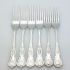 Kings Pattern 6x Dinner Forks Epns A1 Silver Plated Vintage (#61929) 6