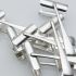 10x Individual Asparagus Tongs - Silver Plated - Vintage Sheffield (#61932) 6