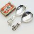 Manx Cat & Heckled Cat Caddy Spoons - Silver Plated - Antique (#61933) 3