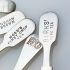 6x Tea Caddy Spoons - Advertising - Silver Plated / Ns Antique (#61943) 3