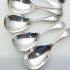 6x Old English Bead Tea Caddy Spoons - Silver Plated Epns / Ns - Antique (#61945) 2