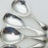 6x Old English Bead Tea Caddy Spoons - Silver Plated Epns / Ns - Antique (#61945) 3