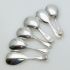 6x Old English Bead Tea Caddy Spoons - Silver Plated Epns / Ns - Antique (#61945) 4