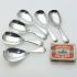 6x Tea Caddy Spoons Mawby & Neal Bradford Silver Plated Epns / Ns Antique (#61946) 6