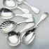 6x Fiddle Pattern Tea Caddy Spoons Silver Plated Epns / Ns Antique (#61947) 3