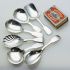 6x Fiddle Pattern Tea Caddy Spoons Silver Plated Epns / Ns Antique (#61947) 6