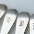 Initial 'b' Large Salt & Mustard Spoons Elkiington 1895/8 Silver Plated Antique (#61956) 2