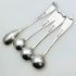 Initial 'b' Large Salt & Mustard Spoons Elkiington 1895/8 Silver Plated Antique (#61956) 3