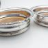 Antique Pair Of Wine Bottle Coasters - Silver Plated On Copper (#61967) 5