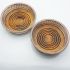 Pair Of Silver On Copper Wine Bottle Coasters - Silver Plated - Vintage (#61968) 6