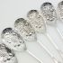 La Regence Style 6x Berry Bowl Serving Spoons Sheffield Epns Silver Plated (#61974) 3