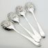 La Regence Style 4x Berry Bowl Serving Spoons Epns Silver Plated (#61975) 4