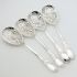 La Regence Style 4x Berry Bowl Serving Spoons Epns Silver Plated (#61975) 6