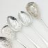 6x Old English Repousse Bowl Serving Spoons - Silver Plated Epns (#61979) 3