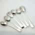 6x Old English Repousse Bowl Serving Spoons - Silver Plated Epns (#61979) 4