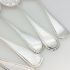 6x Zigzag Pattern Berry Bowl Serving Spoons Silver Plated Epns (#61980) 3