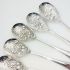 6x Zigzag Pattern Berry Bowl Serving Spoons Epns Silver Plated (#61981) 2
