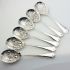 6x Old English Thread Berry Bowl Serving Spoons Epns Silver Plated (#61983) 7