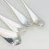 4x Queen Anne Pattern Repousse Berry Bowl Serving Spoons Silver Plated Epns (#61985) 2
